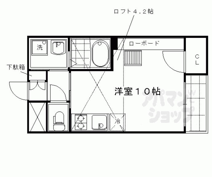 【アクアプレイス京都西陣】間取