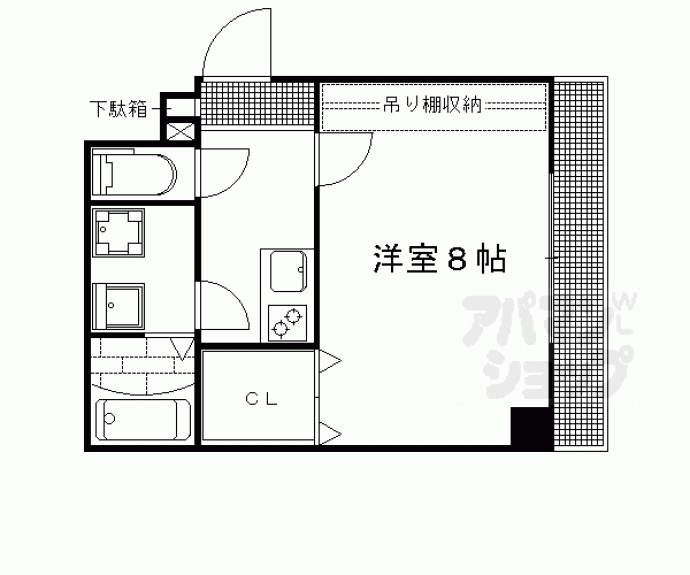 【フラッティ千本今出川】間取