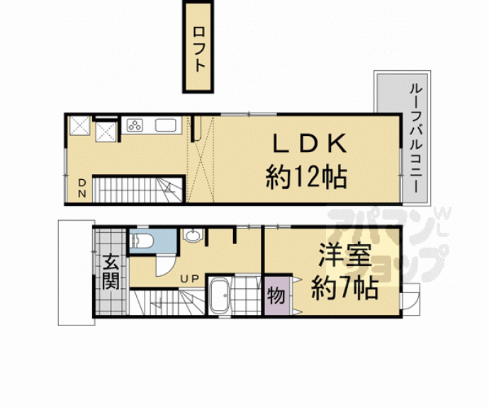 【大文字町貸家】間取