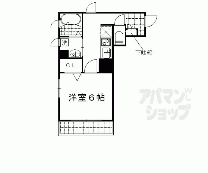 【シャーメゾンＷＡＴＡＩ】間取