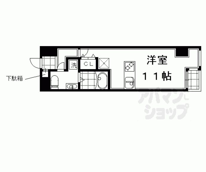 【グランスイート鴨川】間取