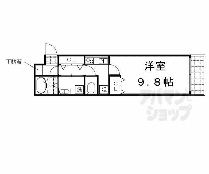 【エクラン二条城】間取