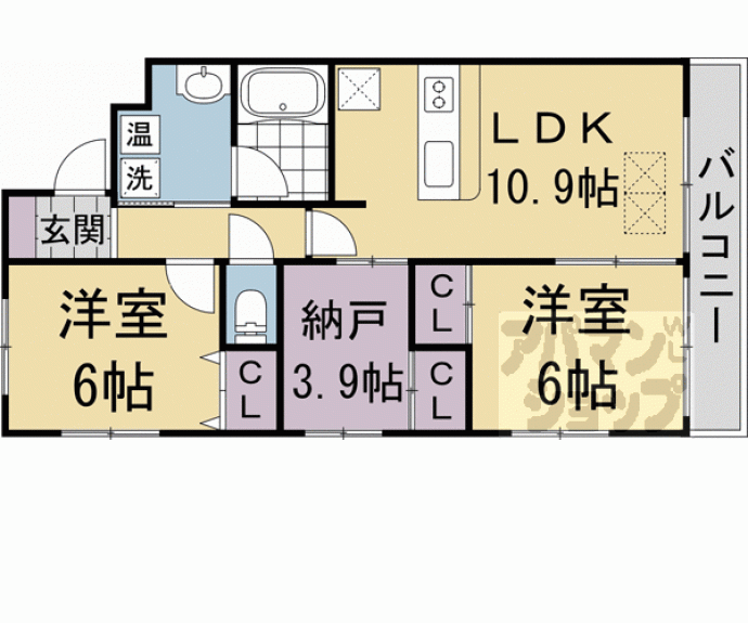 【エクラン二条城】間取