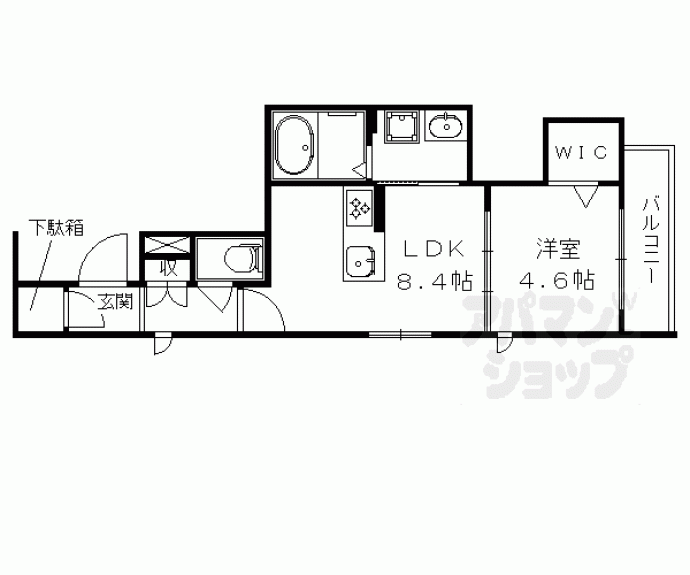 【ＣＨＡＲＩＳ御所東】間取