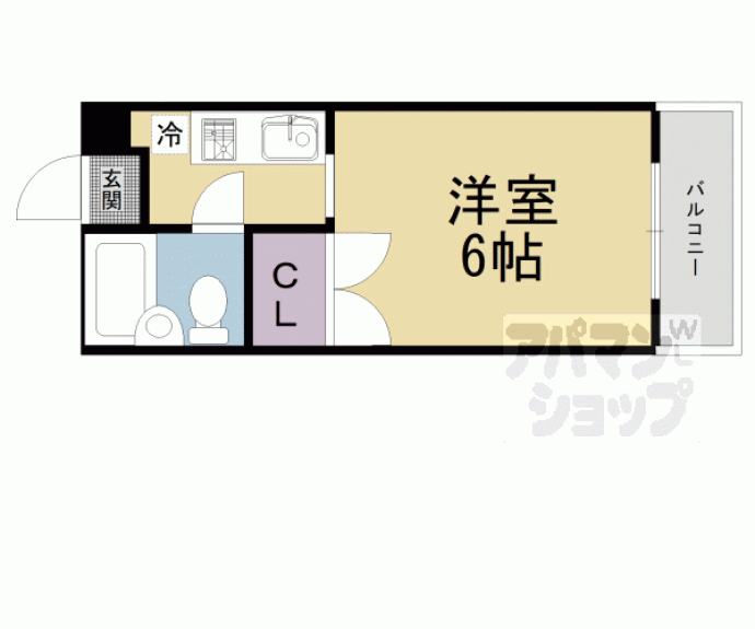 【衣笠コーポ梛】間取