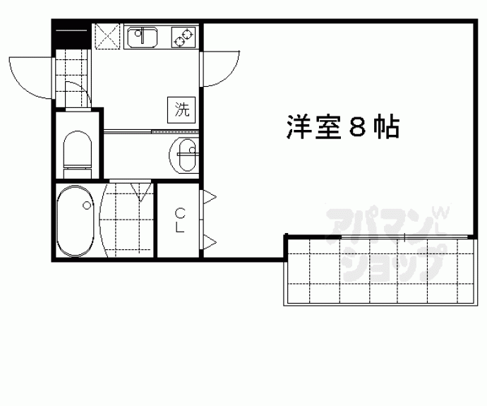 【ＳＡＭＳＱＵＡＲ西陣】間取