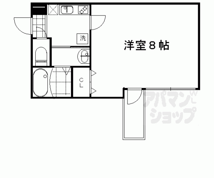 【ＳＡＭＳＱＵＡＲＥ西陣】間取