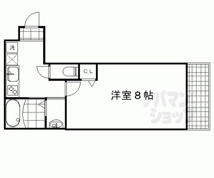 【SAMSQUARE西陣】間取