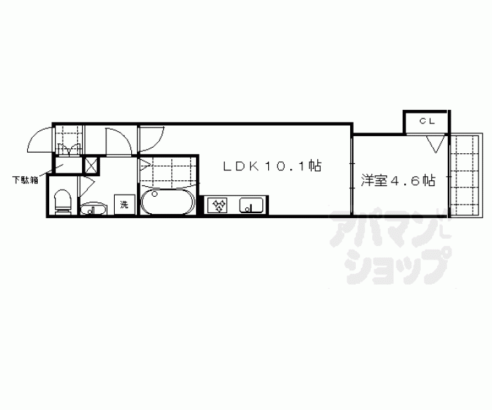 【ＪＭメゾン御所西】間取