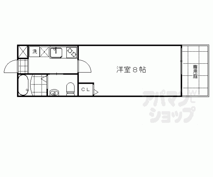 【サントス千本今出川】間取