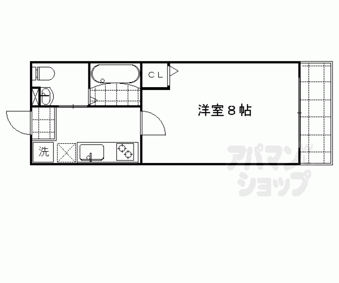 【サントス千本今出川】間取