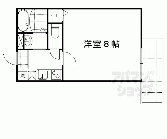 【サントス千本今出川】間取