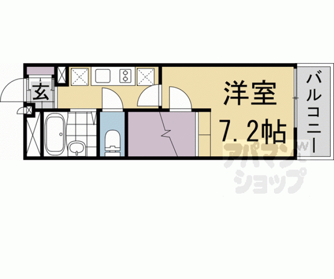 【レオパレスＵｒｂａｎ桂坂】間取