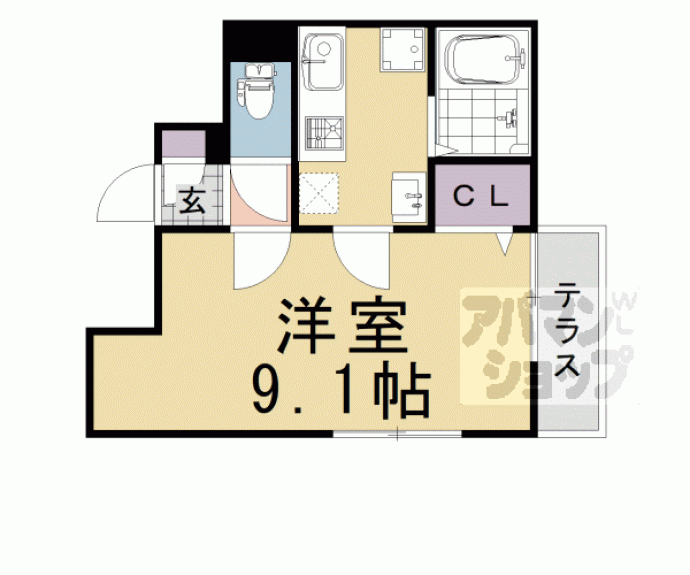 【ｍｉｔｙ　桂朝日町】間取