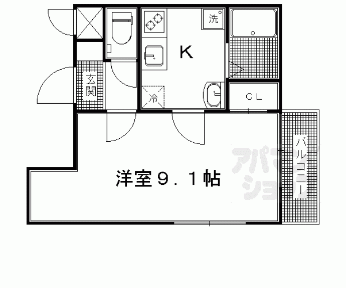 【mity 桂朝日町】間取