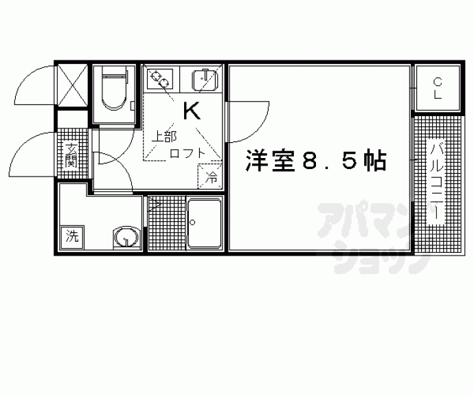 【ｍｉｔｙ　桂朝日町】間取