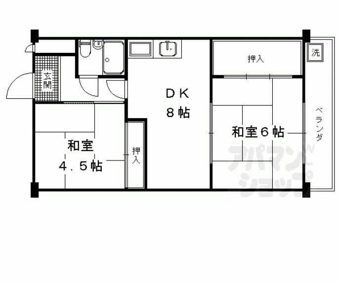 【コーポ山内】間取