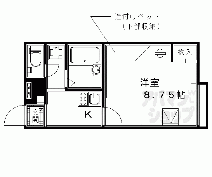 【レオパレス嵯峨野】間取