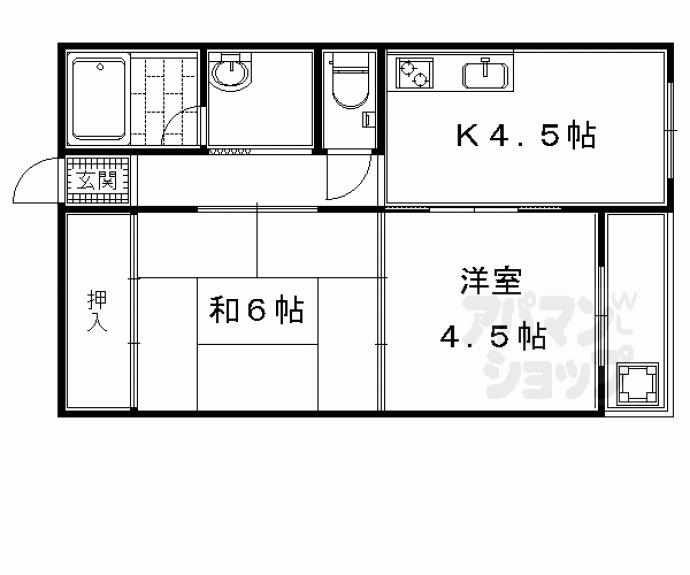 【六角シティハイツ】間取