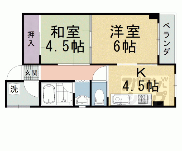 【六角シティハイツ】間取