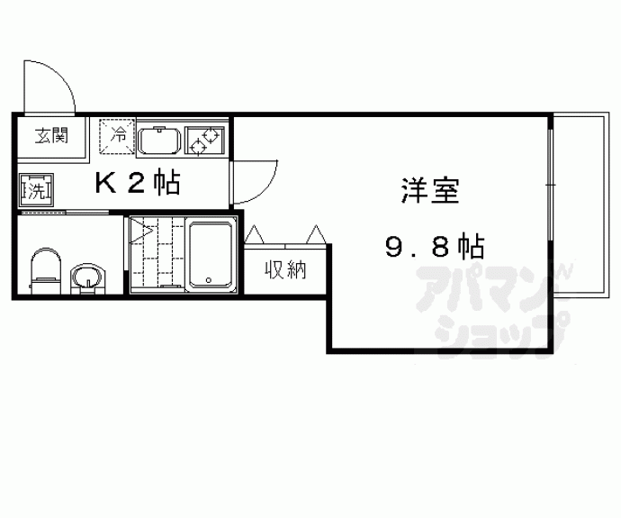 【チェーズ高辻葛野西】間取