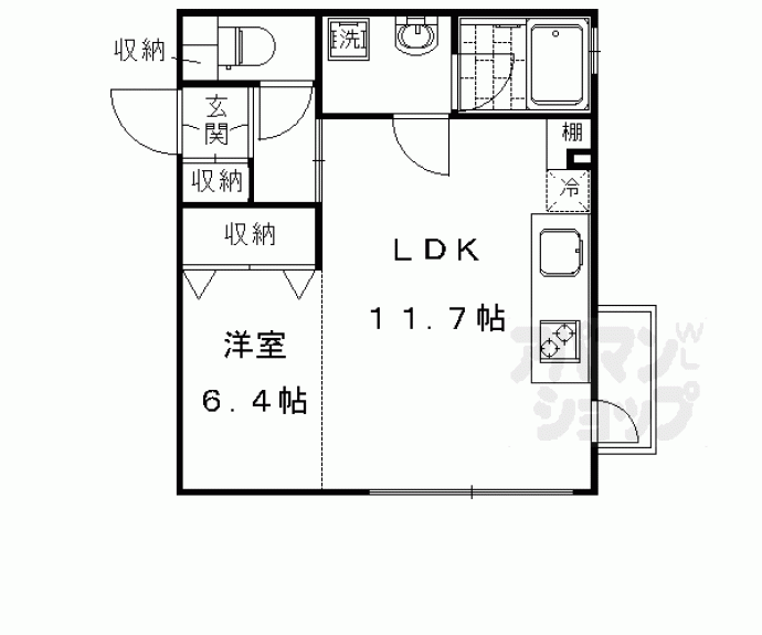 【グレースアレイ西院】間取