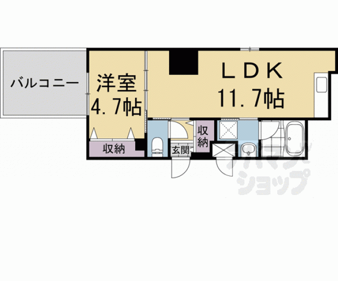 【Ｐｉｋｅｔｒｅｅ西京極】間取