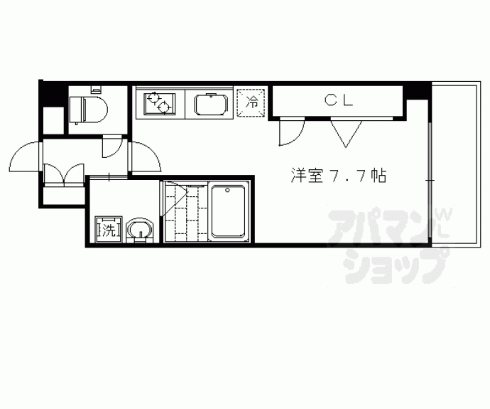 【エクラージュ御池】間取