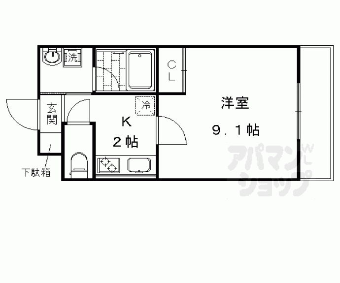 【Ｍａｐｌｅ御所ノ内】間取