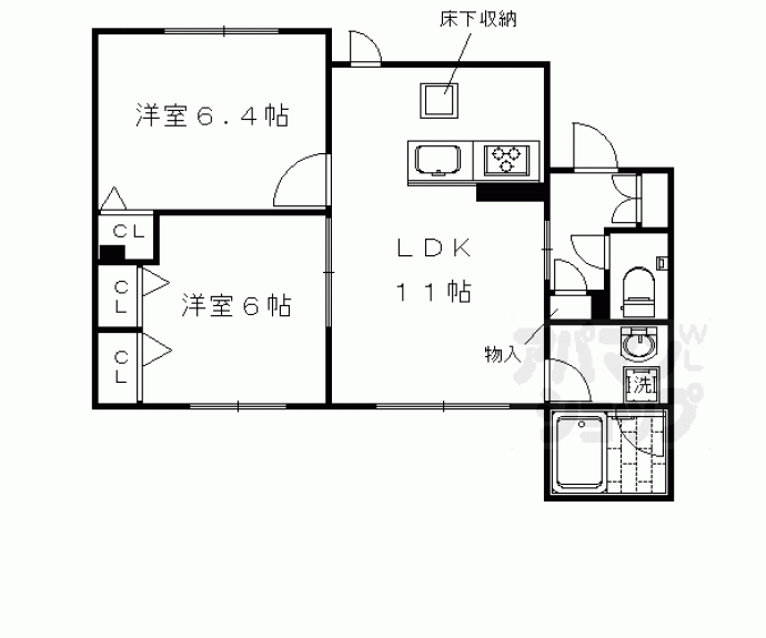 【シャーメゾン　ビーネ】間取