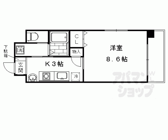 【５Ｓ京都五条】間取