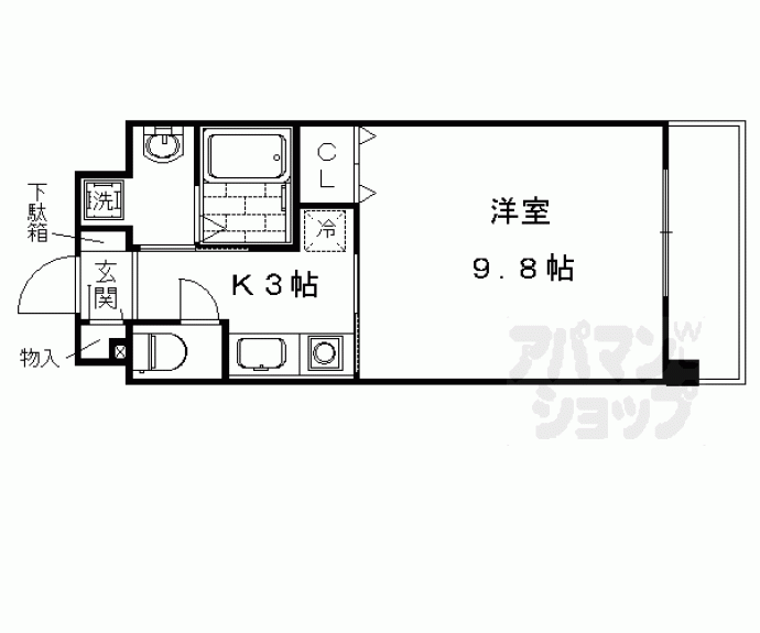 【5S京都五条】間取