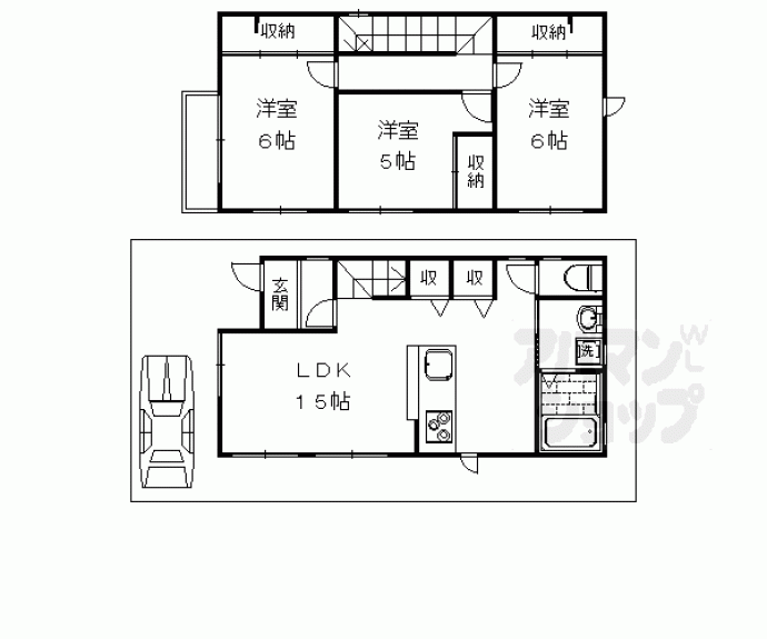 【壬生東高田町戸建】間取