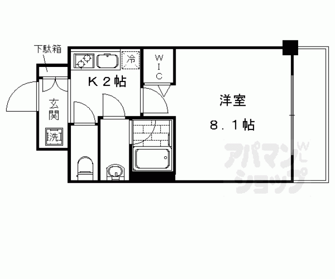 【エステムコート京都西院】間取