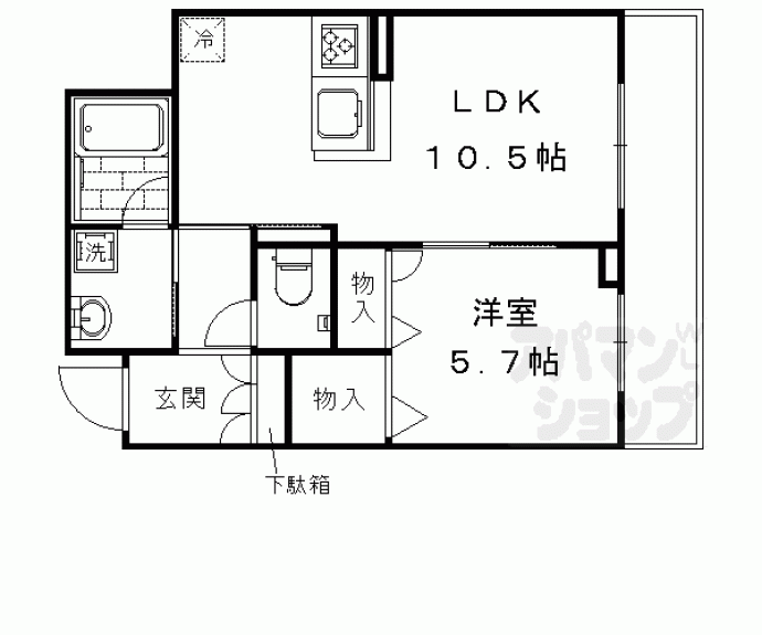 【シャーメゾン西京極】間取