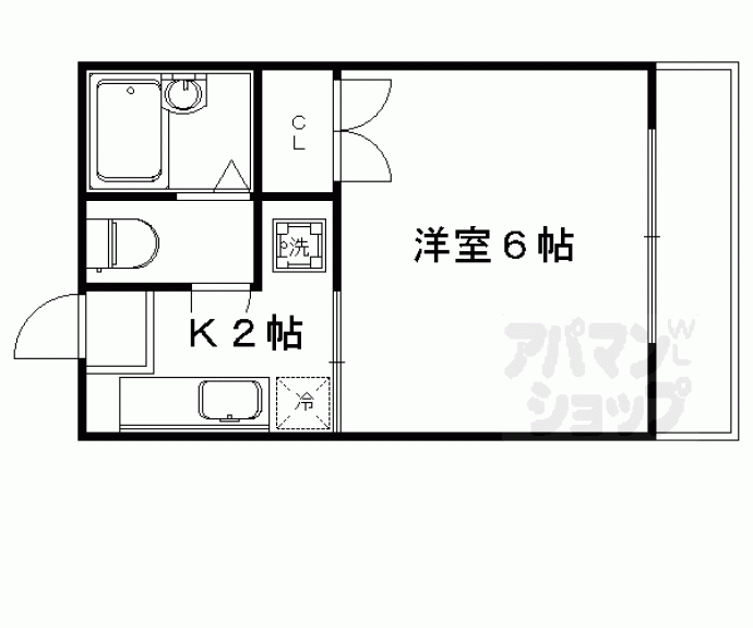【サンハイツ梅津】間取