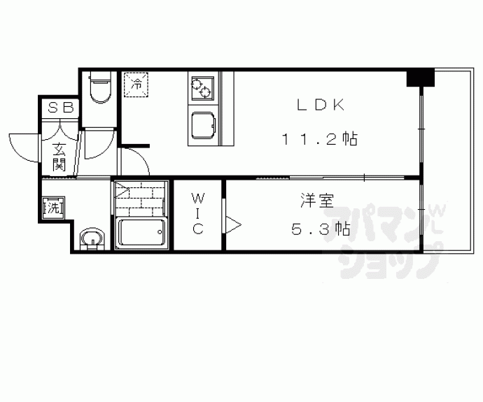 【プレデコート西京極】間取