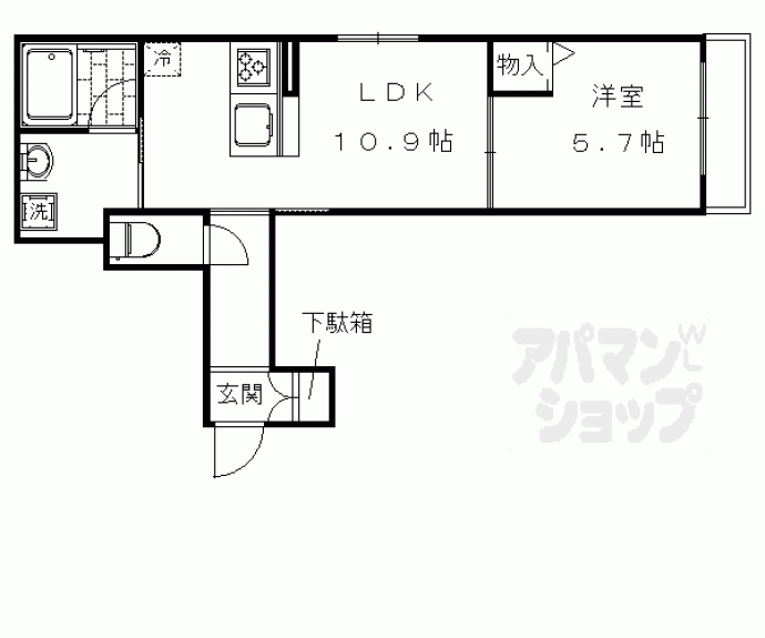 【イストワール御池】間取