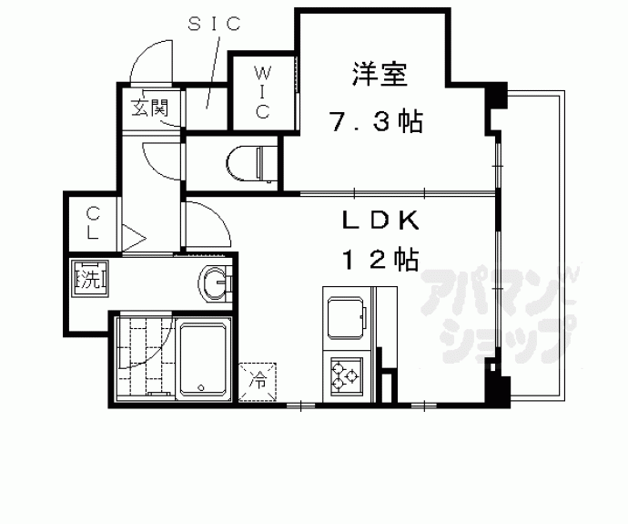【ＳＫＹ　ＭＡＩＳＯＮ　京都西院】間取