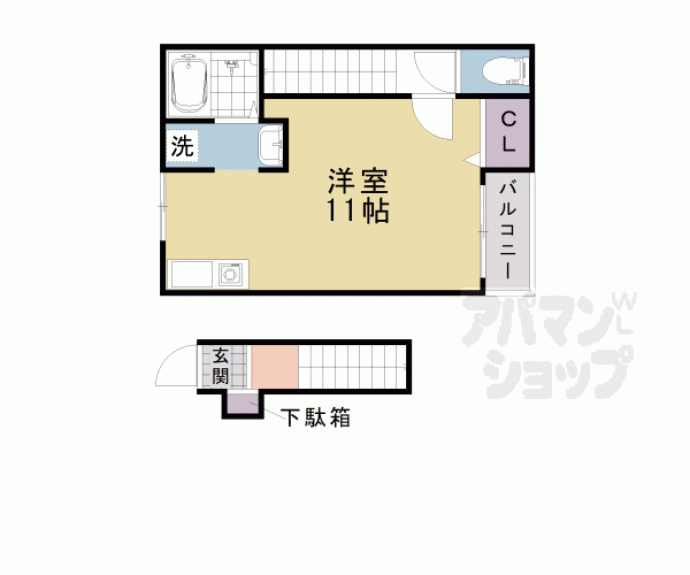 【ランフォート天神川テラス】間取