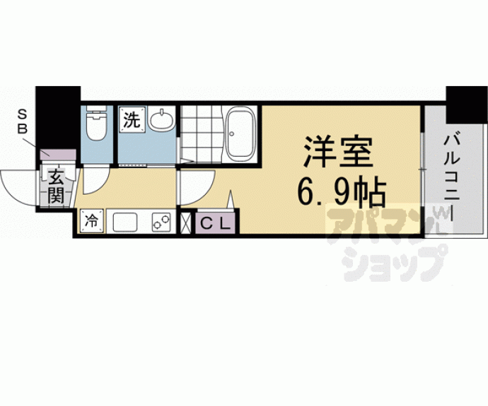 【アスヴェル京都太秦】間取