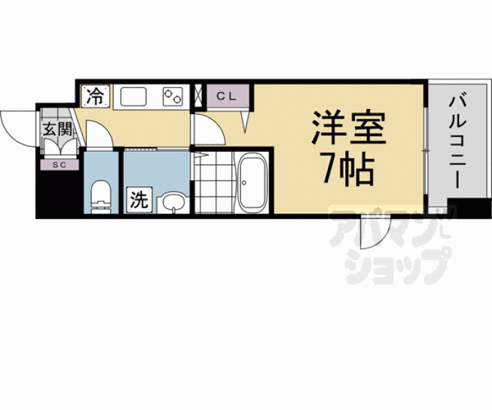 【アスヴェル京都太秦】間取