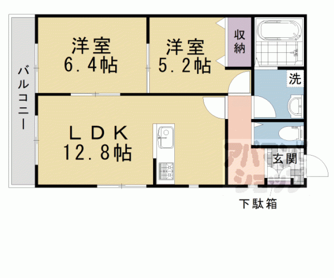 【メゾンとっく】間取