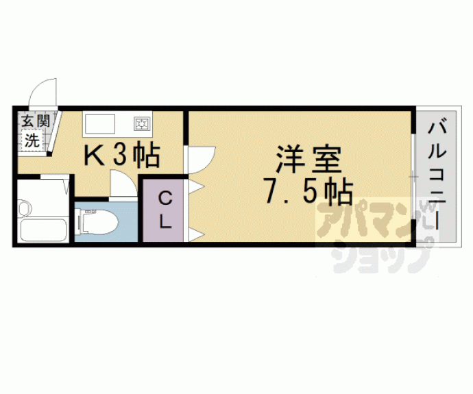 【COCO西京極】間取