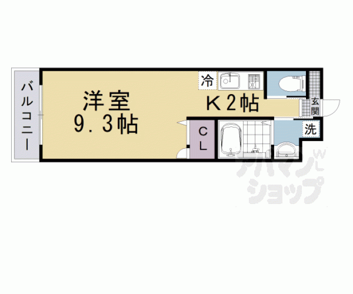 【Ｌａ　Ｖｉｔａ　二条月光】間取