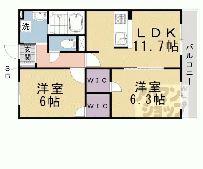【ニックレジデンス京都】間取