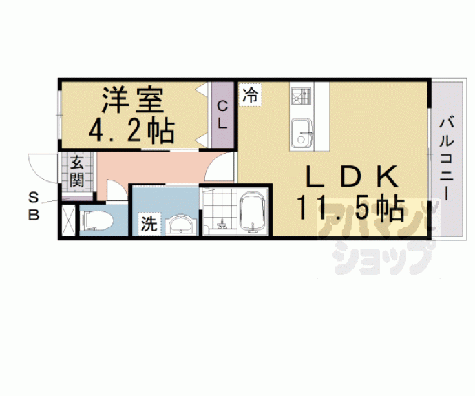 【Ｐａｌａｃｉｏ西院】間取