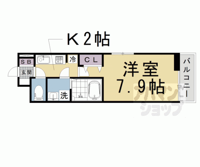 【カーサフォレスタ太秦】間取