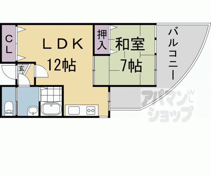 【花園坤南町貸家】間取