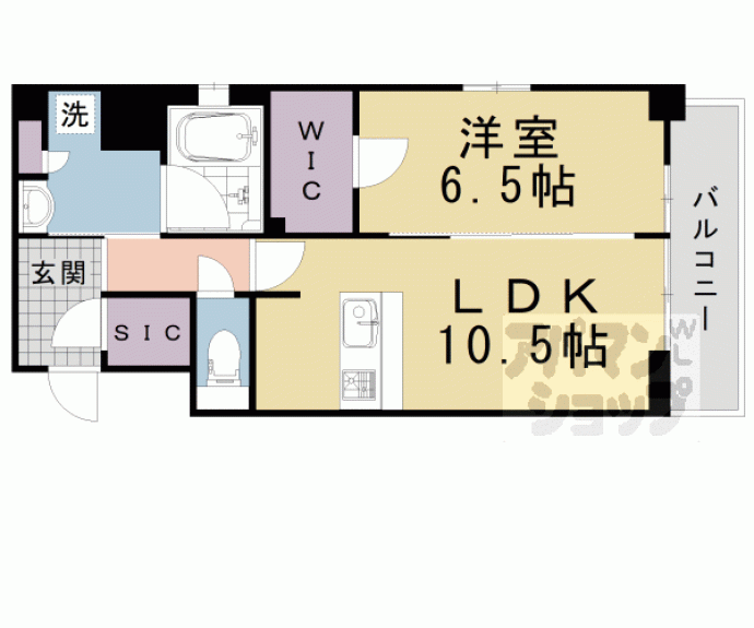 【ベラジオ雅び京都西院】間取